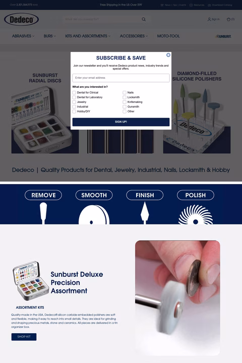 Dedeco-International Homepage 1440px