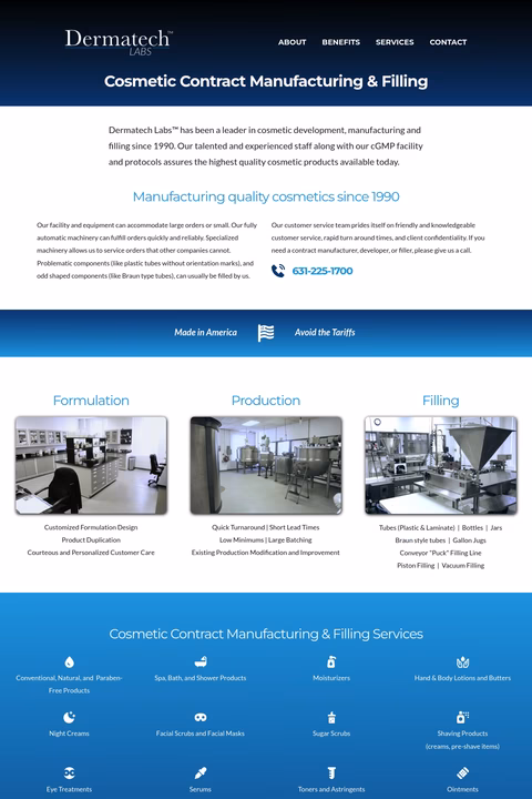 Dermatech-Labs Homepage 1440px
