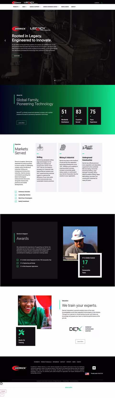 Derrick Homepage 1440px