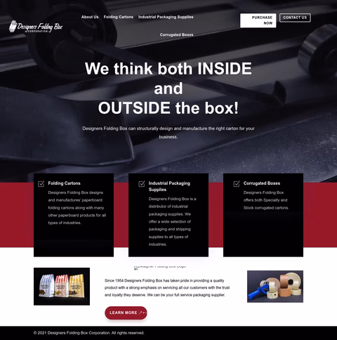 Designers-Folding-Box Homepage 1440px