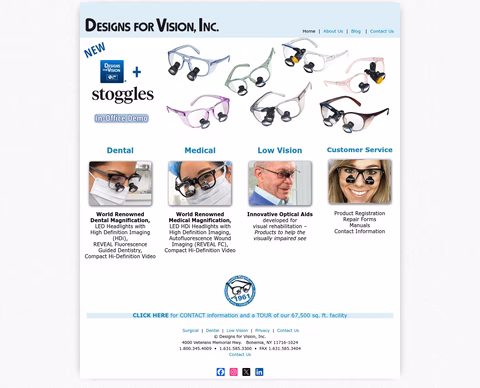 Designs-For-Vision Homepage 1440px