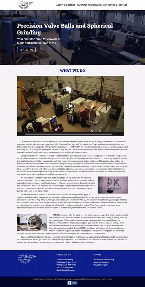 Dk-Machine Homepage 1440px