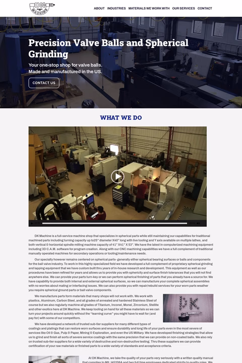 Dk-Machine Homepage 1440px
