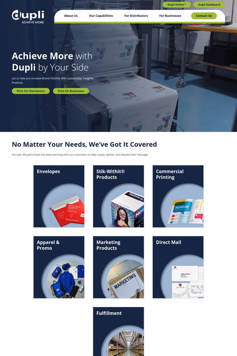Dupli-Envelope-Graphics Homepage 1440px