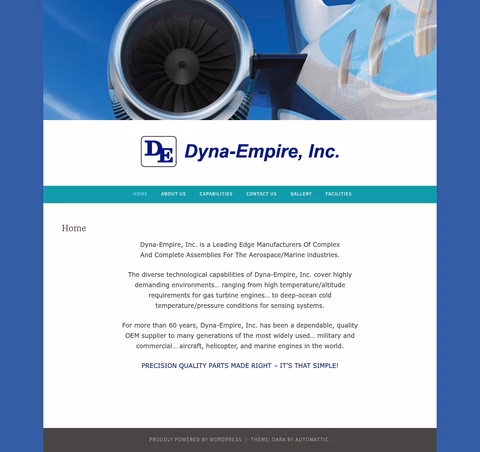 Dyna-Empire Homepage 1440px