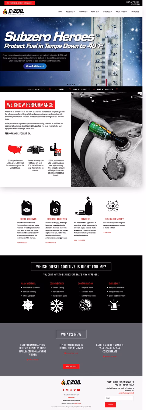E-Zoil-Products Homepage 1440px