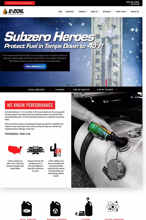 E-Zoil-Products Homepage 1440px