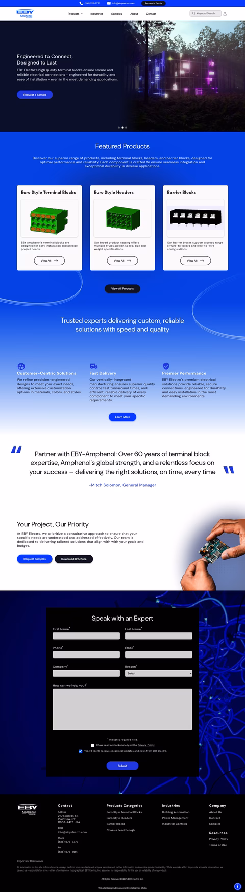 Eby-Electro Homepage 1440px