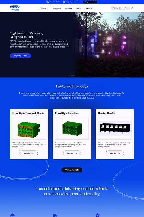 Eby-Electro Homepage 1440px