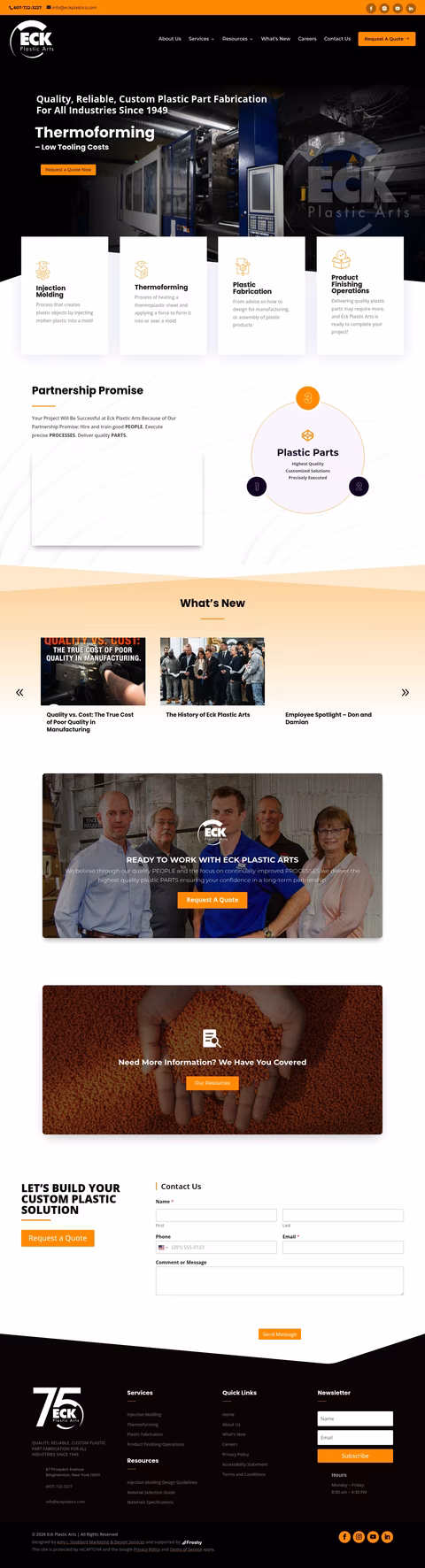 Eck-Plastic-Arts Homepage 1440px