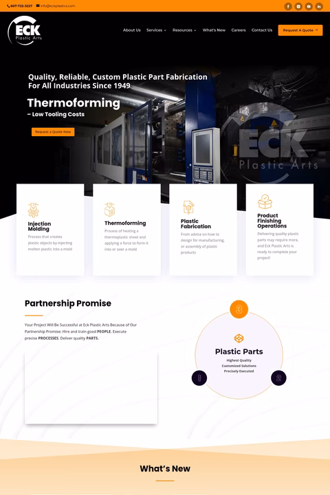 Eck-Plastic-Arts Homepage 1440px