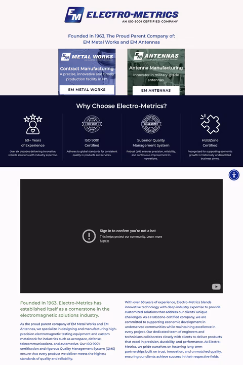 Electro-Metrics Homepage 1440px