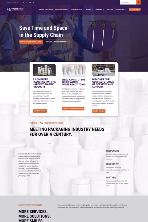 Empire-Emco Homepage 1440px