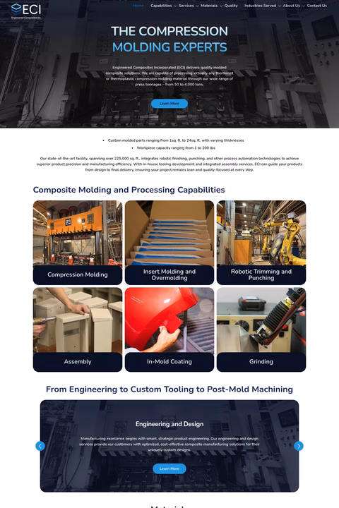 Engineered-Composites Homepage 1440px