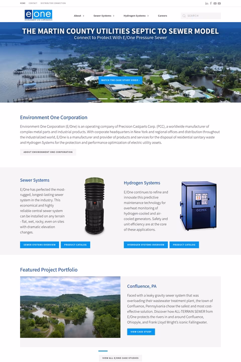 Environment-One-Corporation Homepage 1440px