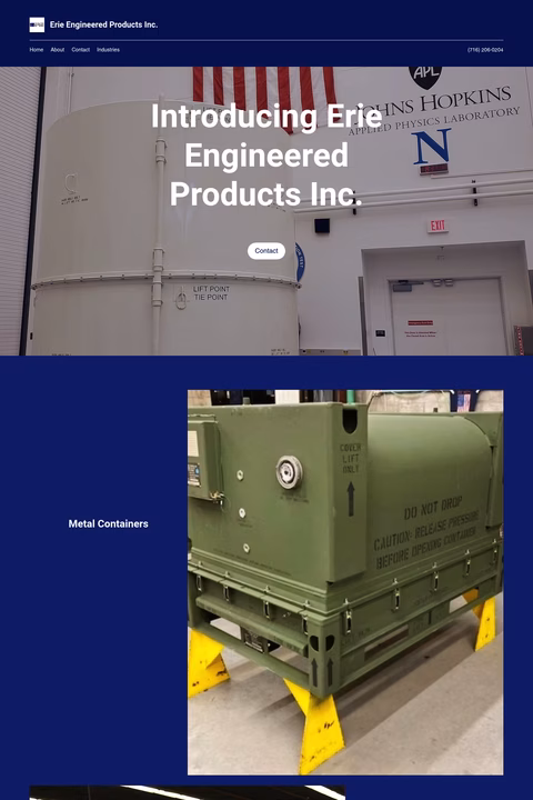 Erie-Engineered-Products Homepage 1440px