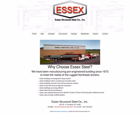 Essex-Structural-Steel-Company Homepage 1440px