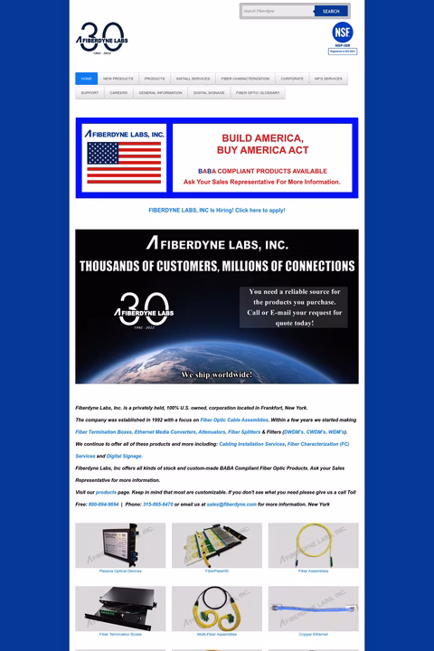 Fiberdyne-Labs Homepage 1440px