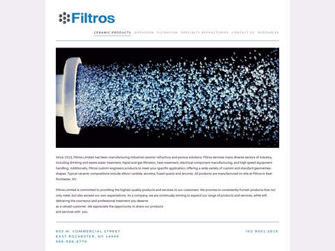 Filtros-Limited Homepage 1440px