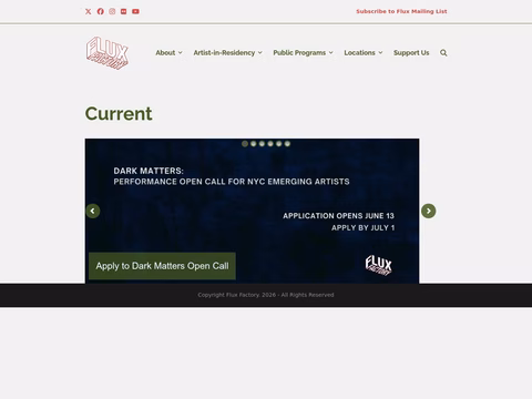 Flux-Factory Homepage 1440px