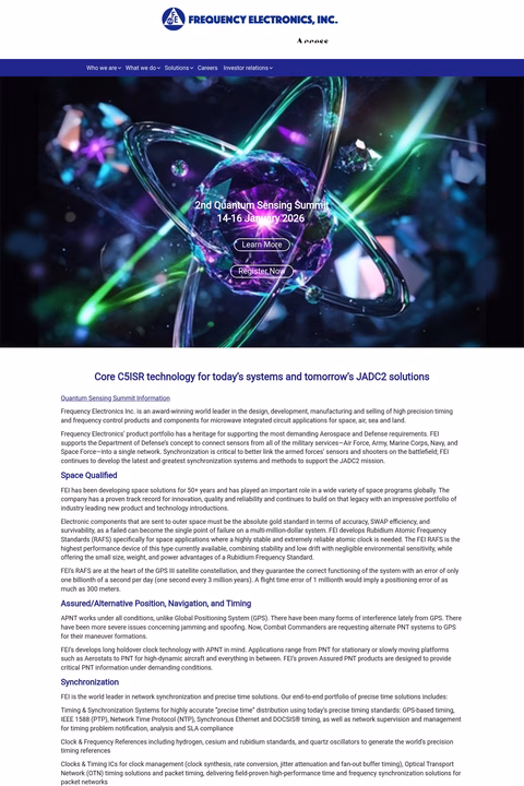 Frequency-Electronics Homepage 1440px