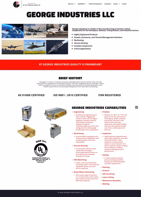 George-Industries Homepage 1440px
