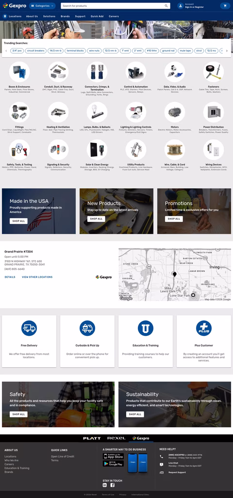 Gexpro Homepage 1440px