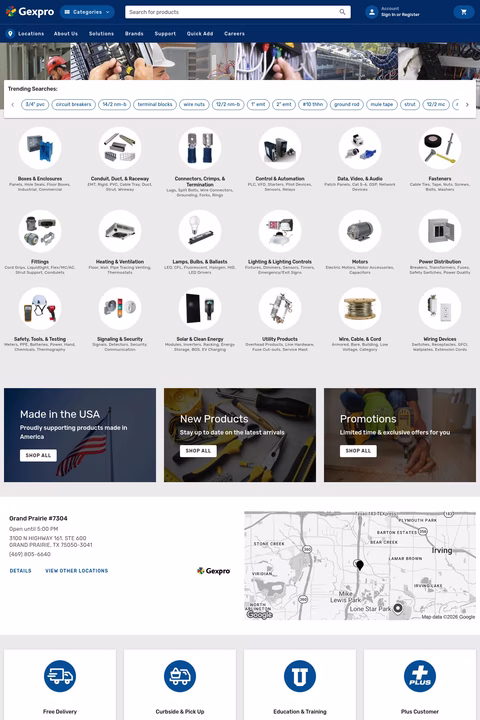 Gexpro Homepage 1440px