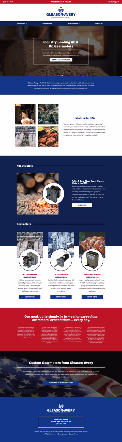 Gleason-Avery Homepage 1440px