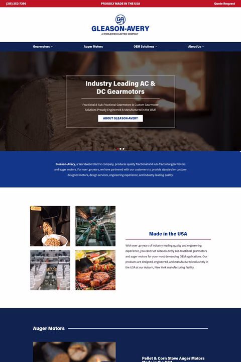 Gleason-Avery Homepage 1440px