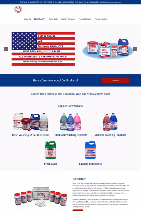 Glissen-Chemical Homepage 1440px