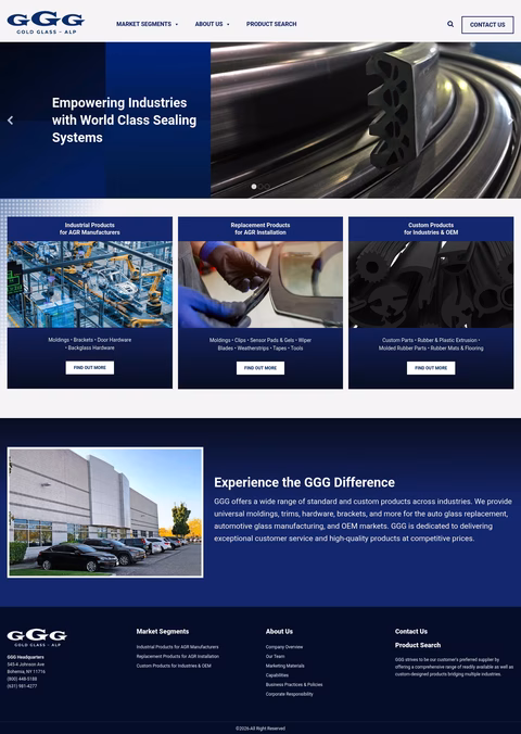 Gold-Glass-Group Homepage 1440px