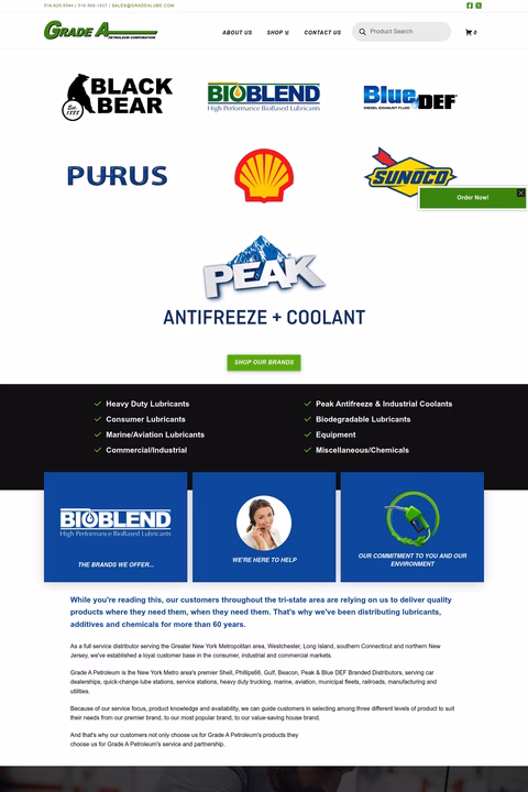 Grade-A-Petroleum Homepage 1440px