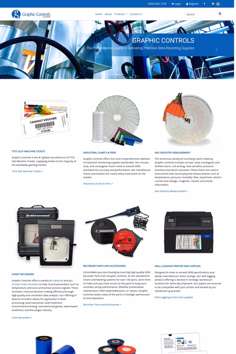 Graphic-Controls Homepage 1440px
