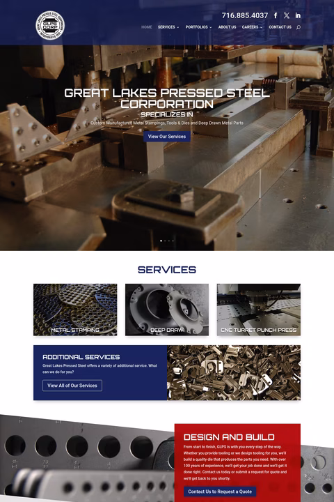 Great-Lakes-Pressed-Steel Homepage 1440px