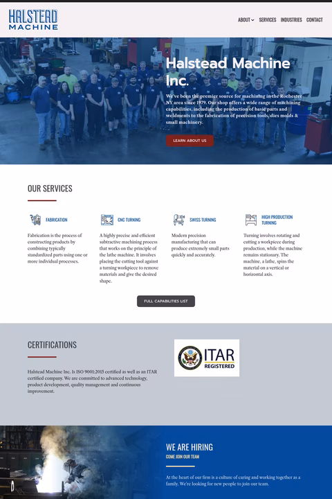 Halstead-Machine Homepage 1440px