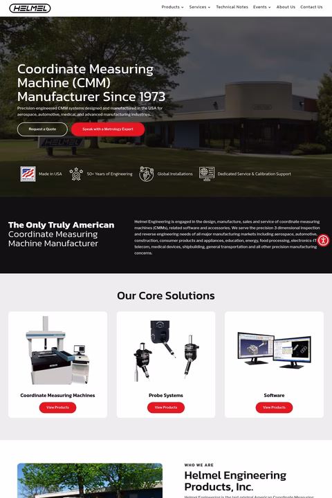 Helmel-Engineering-Products Homepage 1440px