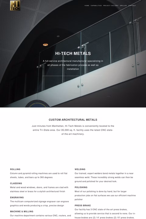 Hi-Tech-Metals Homepage 1440px