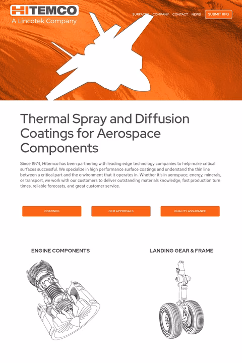 Hitemco Homepage 1440px