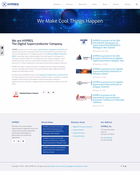 Hypres Homepage 1440px