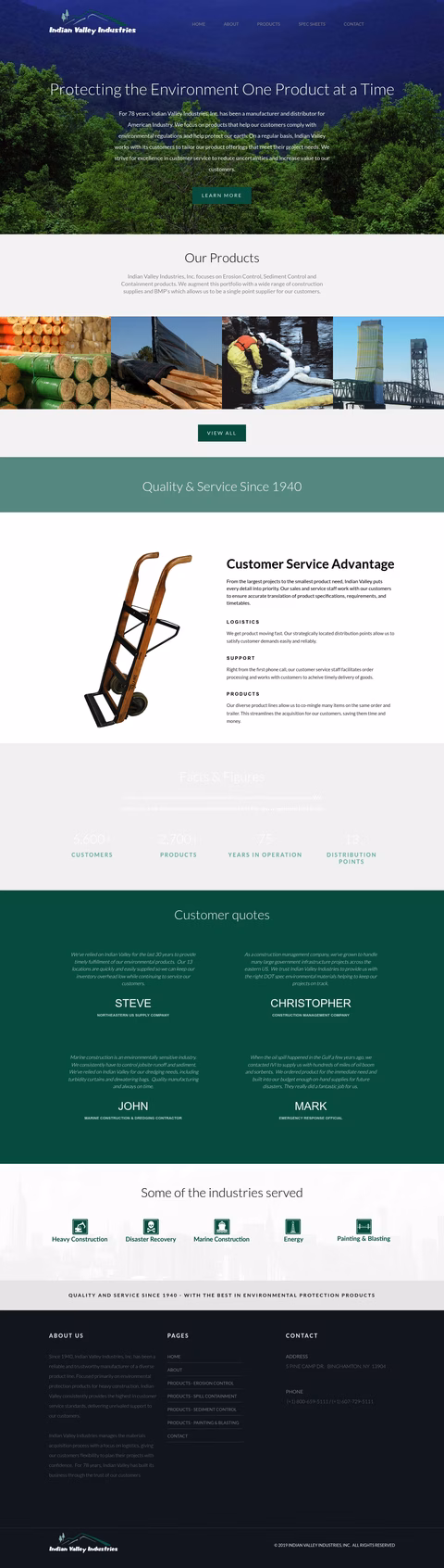 Indian-Valley-Industries Homepage 1440px