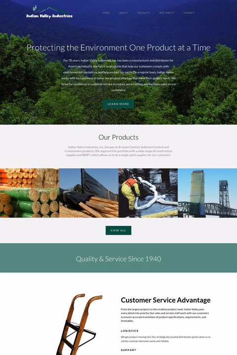 Indian-Valley-Industries Homepage 1440px