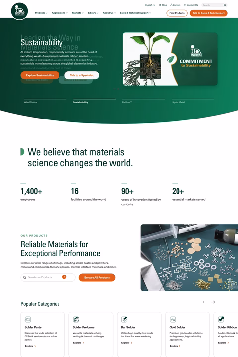 Indium-Corporation Homepage 1440px