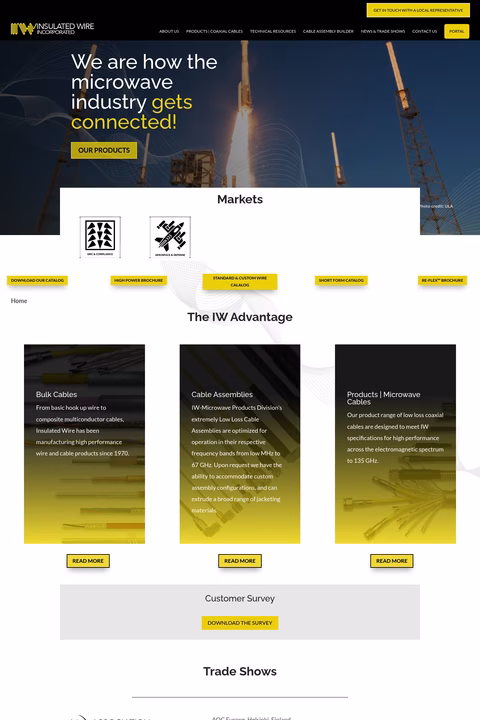 Insulated-Wire Homepage 1440px