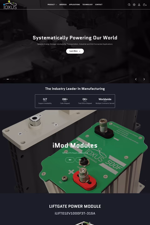 Ioxus Homepage 1440px
