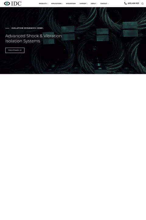 Isolator-Dynamics-Corporation Homepage 1440px