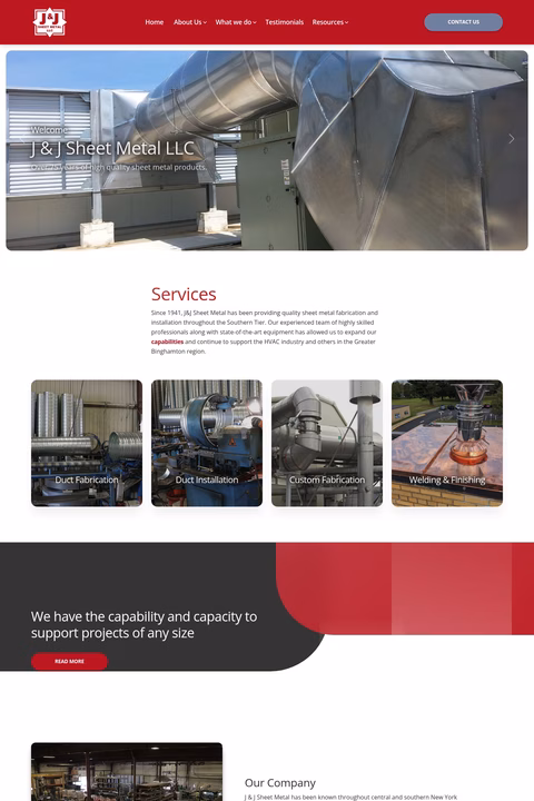 J-J-Sheet-Metal-Works Homepage 1440px