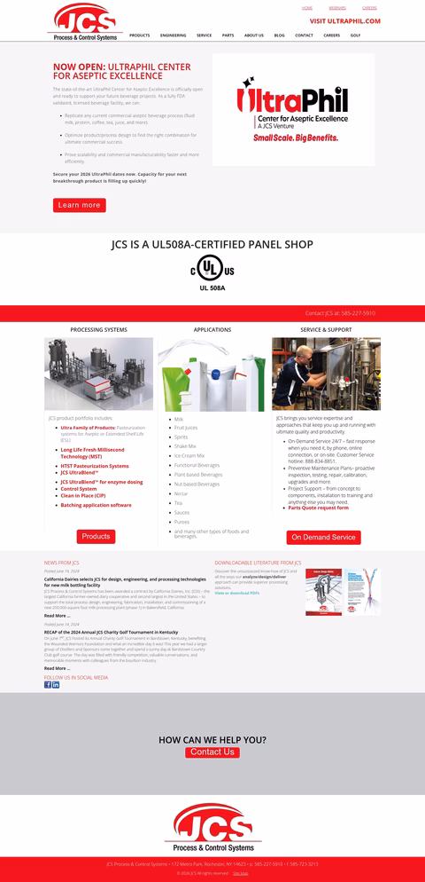 Jcs-Process-Control-Systems Homepage 1440px