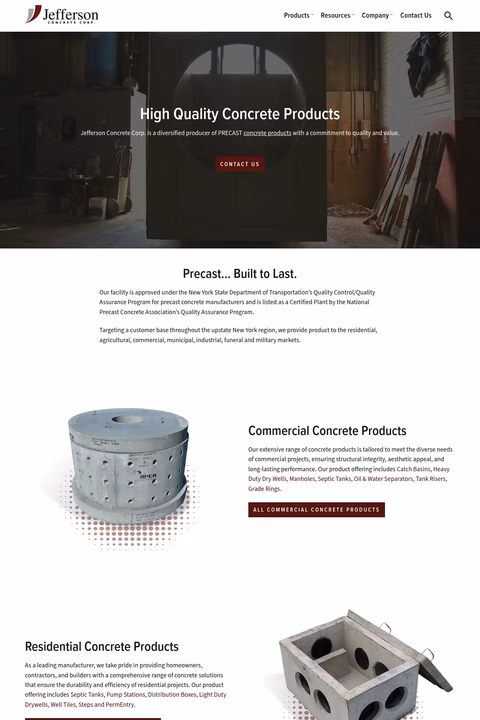Jefferson-Concrete Homepage 1440px
