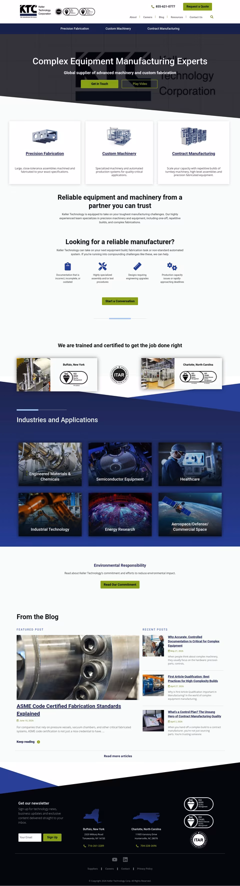 Keller-Technology-Corporation Homepage 1440px